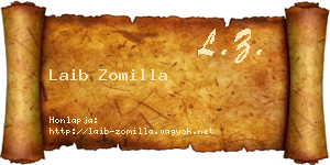 Laib Zomilla névjegykártya